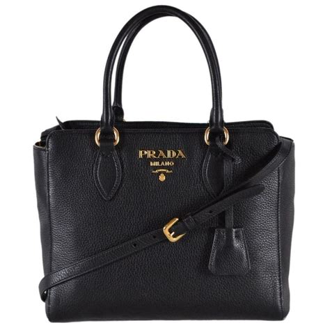 prada vitello phenix tote silver medium black|prada vitello daino handbag.